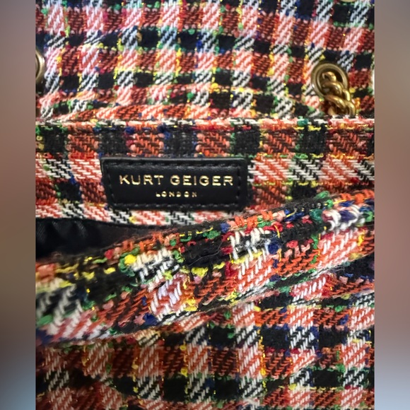 Kurt Geiger Red Check Kensington Bag - Picture 5 of 5